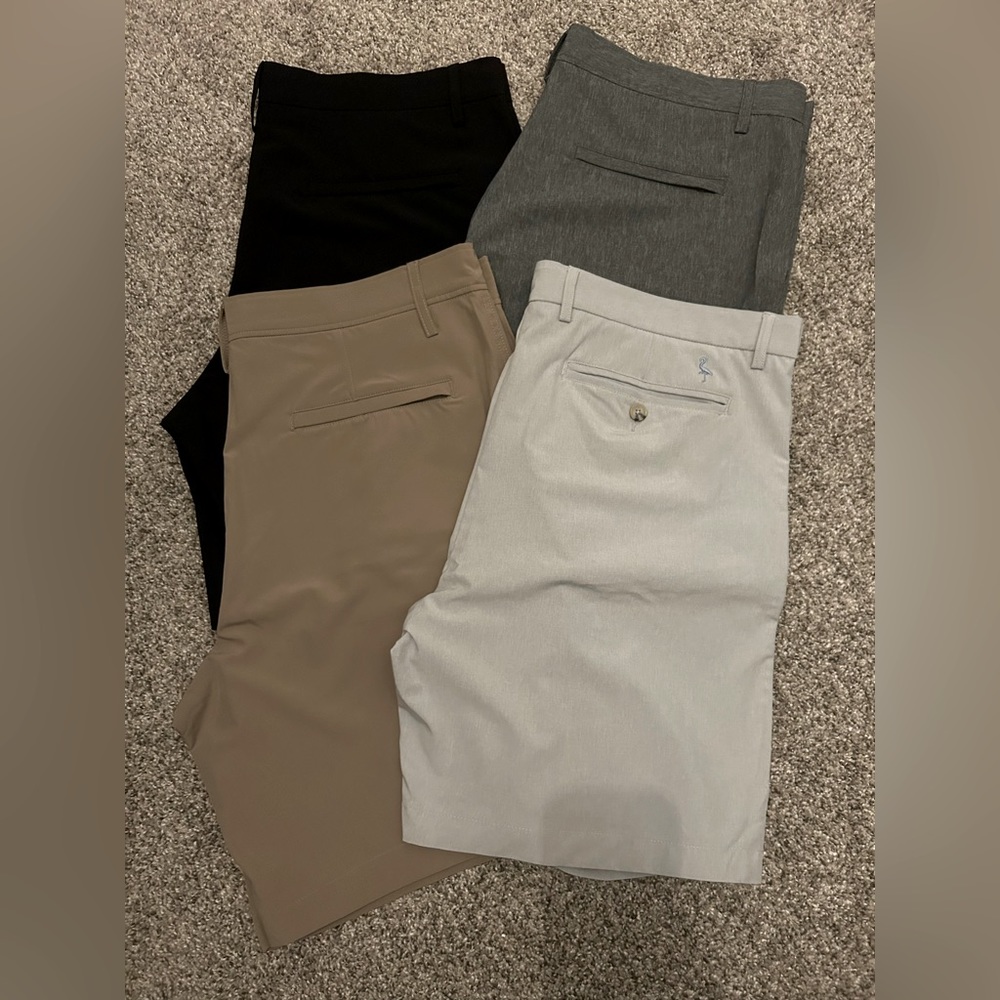 Set of 4 total Men’s size 38 Performance shorts